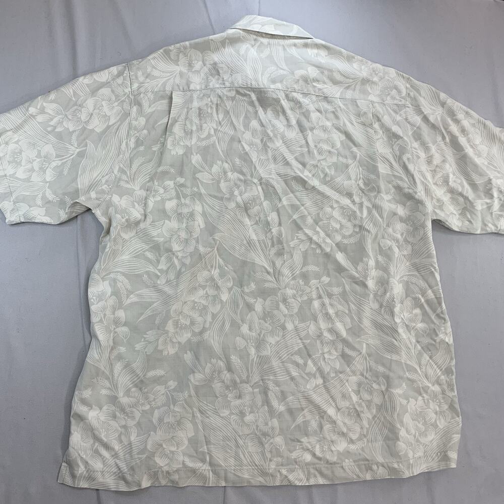 Tommy Bahama Silk Hawaiian Shirt Mens XL Floral Print Button Up Short Sleeve - Picture 5 of 7